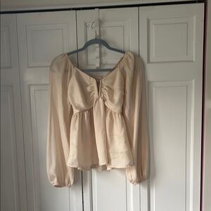 Elegant Cream Women's Top